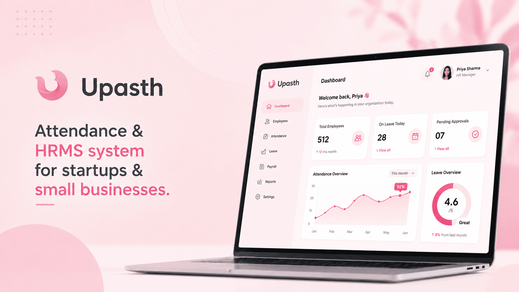 Upasth - Attendance Simplified. Work Simplified.